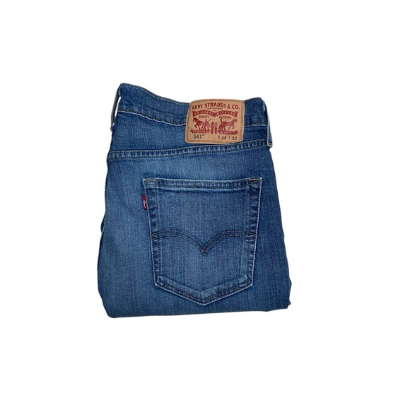 Levi’s 541 Athletic Taper Stretch Jeans Blue - Picture 13 of 16